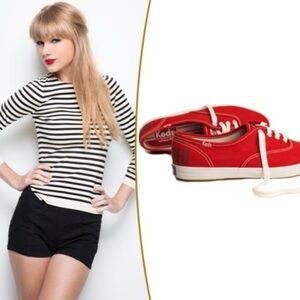 Taylor Swift Keds Red Album Limited Edition Sneakers Womens Size 7